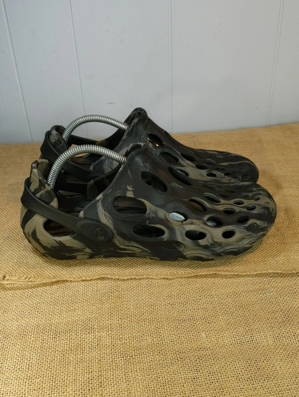 Merrell Hydro Moc Men's Sz 9M/10.5W, Black/Grey, Excellent Condition, No Box